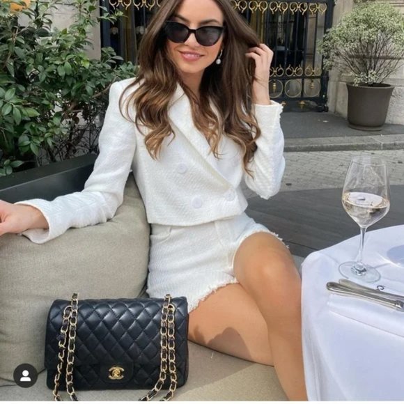 ZARA 2 Piece Textured Blazer And Matching Shorts - Picture 1 of 6